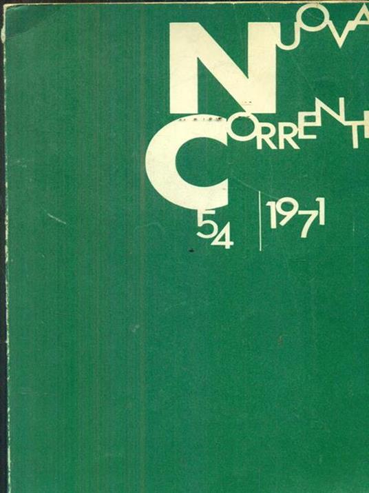 Nuova corrente 541971 - copertina