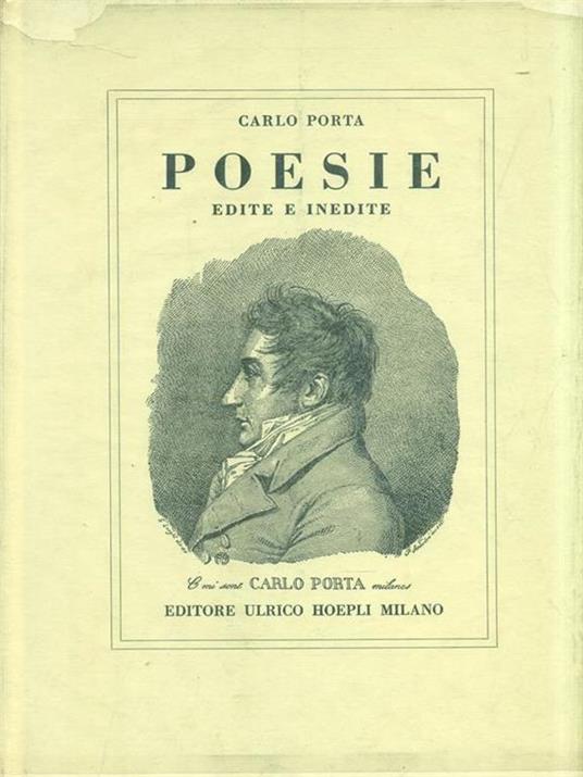 Poesie edite e inedite - Carlo Porta - copertina