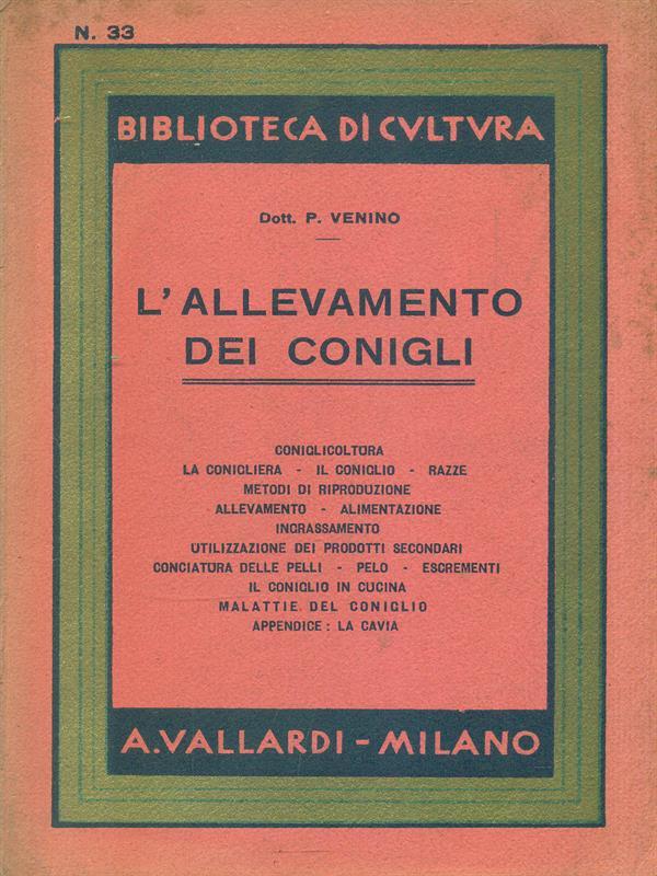 L' allevamento dei conigli