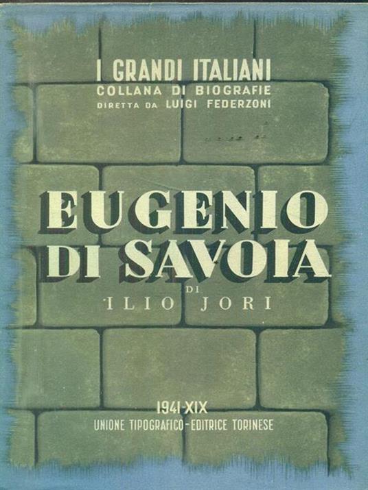 Eugenio di Savoia - Ilio Jori - copertina