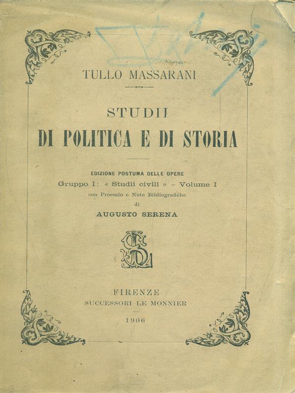 Studii di Politica e di Storia