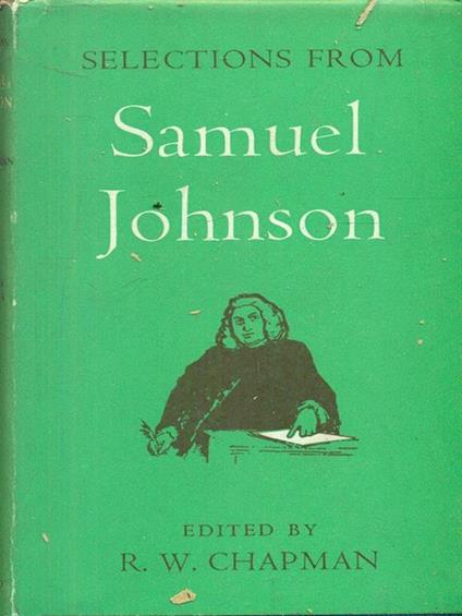 Selections from Samuel Johnson - R. W. Chapman - copertina