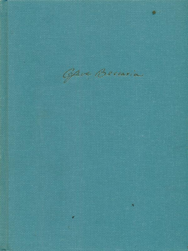 Edizione Nazionale delle opere di Cesare Beccaria IV