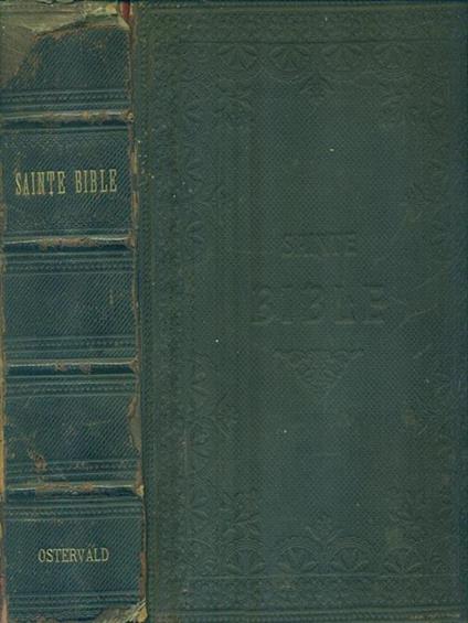 La Sainte Bible - J.F. Ostervald - copertina