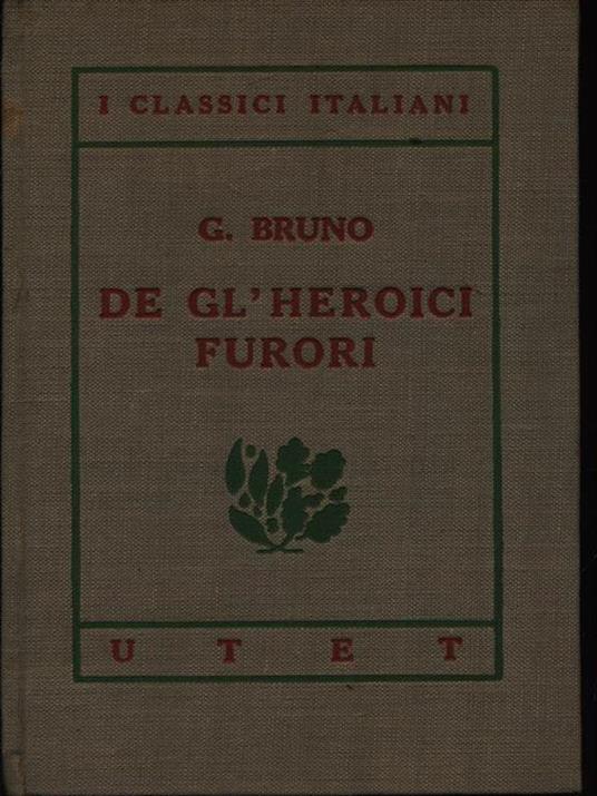 De gl'heroici furori - Giordano Bruno - copertina