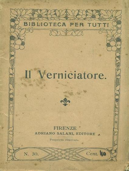 Il Verniciatore - copertina