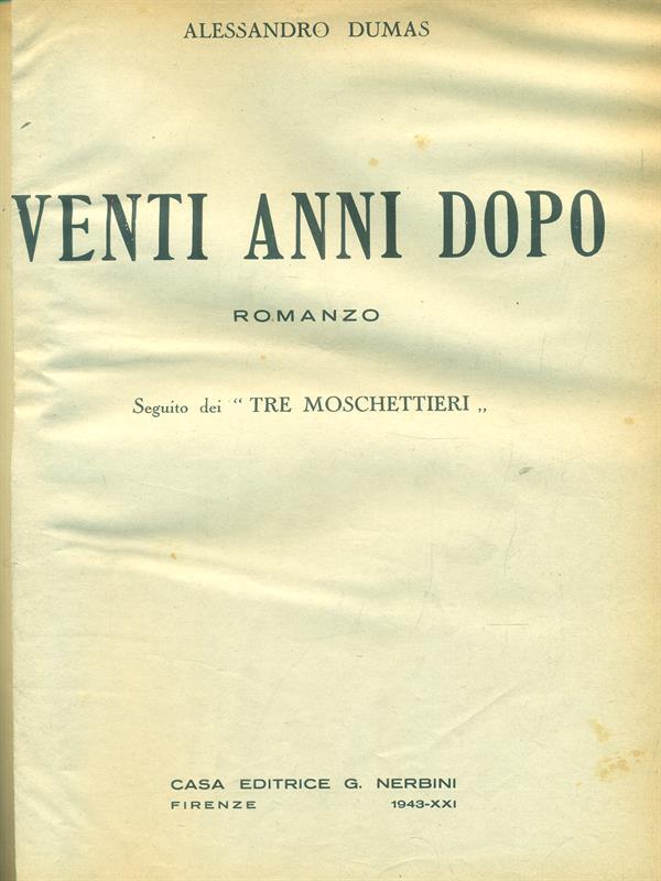 Venti anni dopo