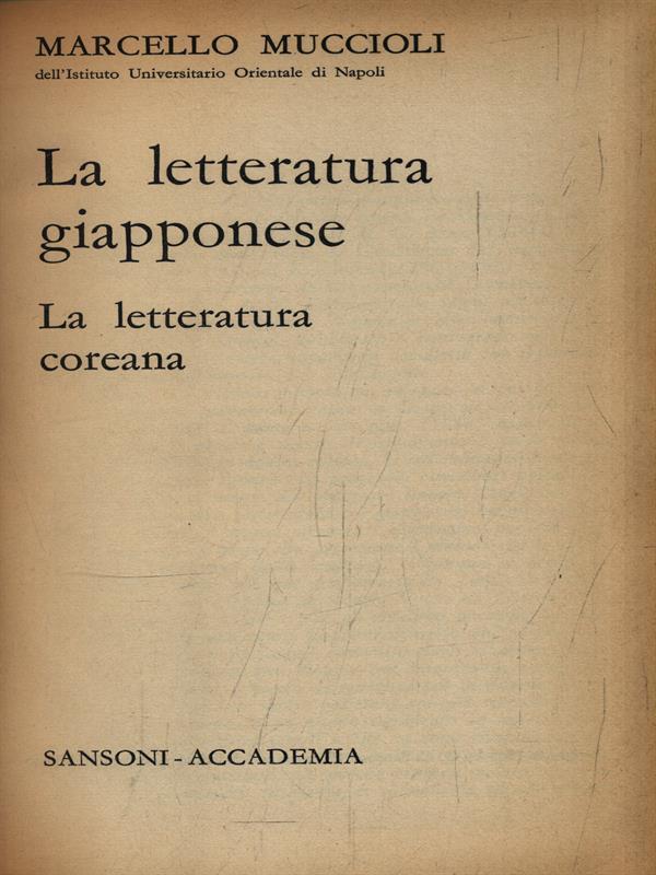 Le letterature giapponese e coreana