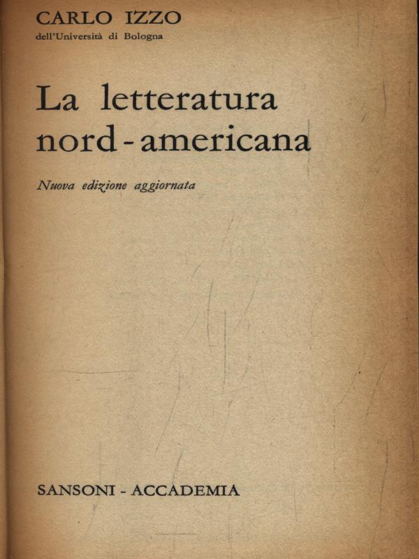 La letteratura nord-americana