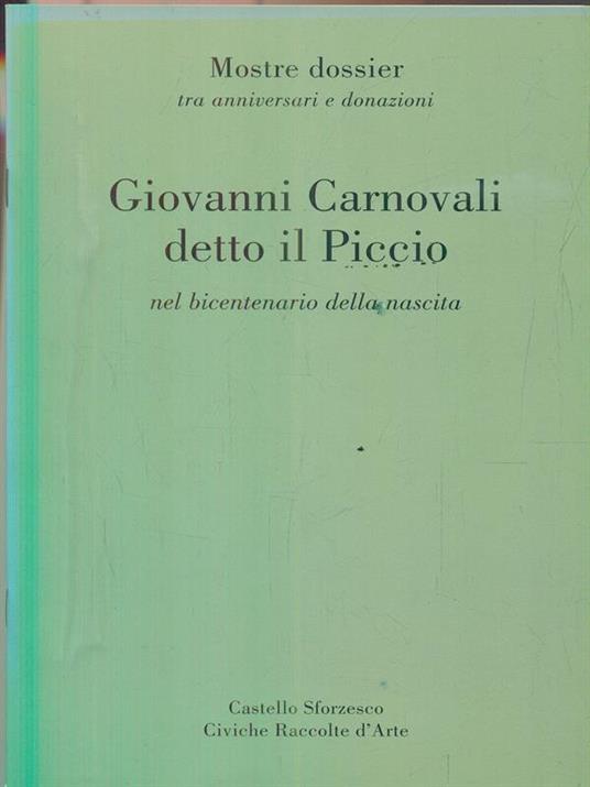 Giovanni Carnovali detto il Piccio nel bicentenario della nascita - copertina