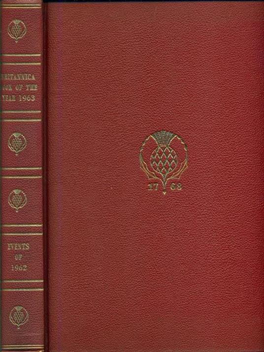 Britannica. Book of the year 1963. Events of 1962 - copertina