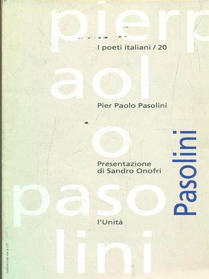 Pier Paolo Pasolini - copertina