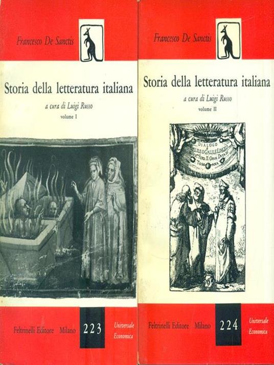 Storia della letteratura italiana. 2 Volumi - Francexco De Sanctis - copertina