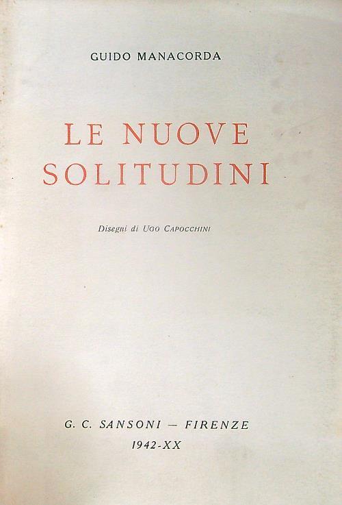 Le nuove solitudini