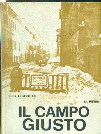 Il campo giusto - Elio Cicchetti - copertina