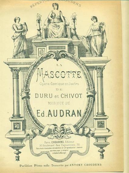 La Mascotte. Opera comique en 3 actes - copertina
