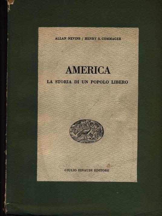 America, la storia di un popolo libero - Allan Nevins - copertina
