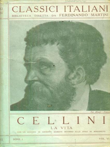 La vita - Benvenuto Cellini - copertina