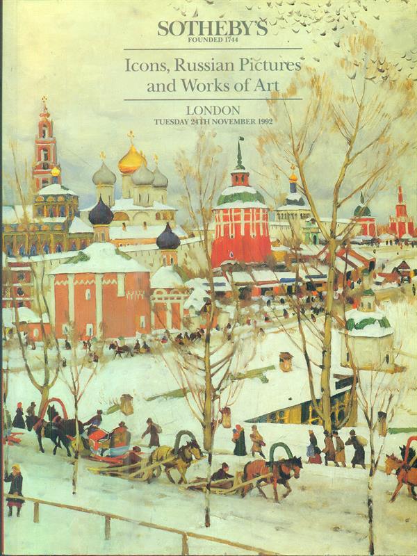 Icons, Russian Pictures and Works of Art. 24TH November 1992