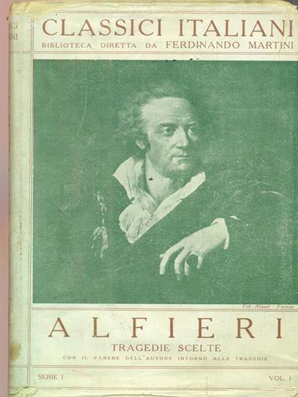 Tragedie scelte - Vittorio Alfieri - copertina