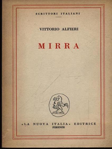 Mirra - Vittorio Alfieri - copertina