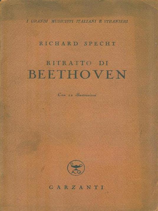 Ritratto di Beethoven - Richard Specht - copertina