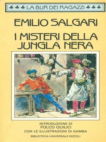 I misteri della jungla nera - Emilio Salgari - copertina