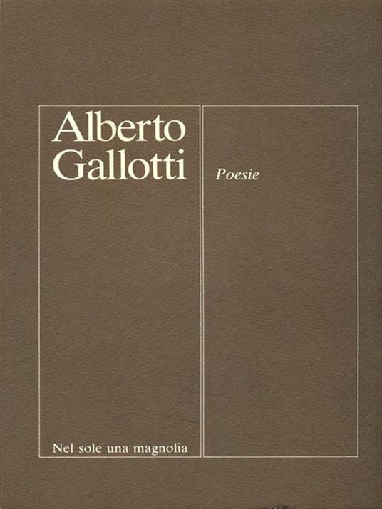 Poesie - Alberto Gallotti - copertina