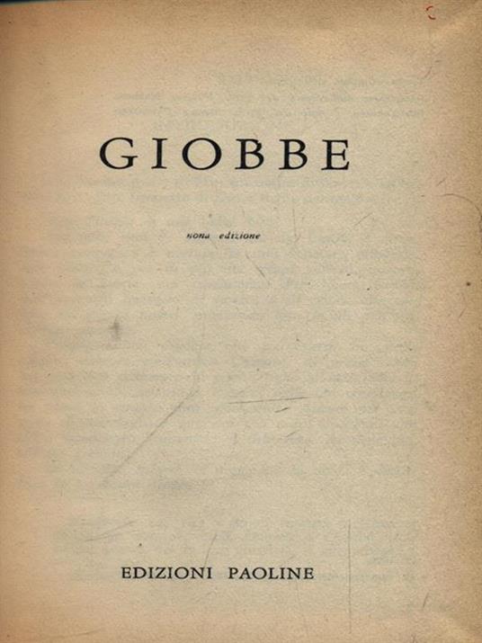 Giobbe - copertina