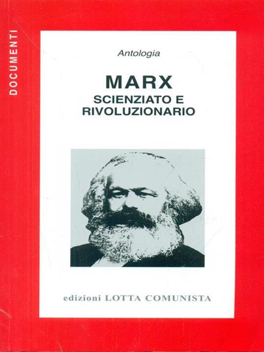 Marx Scienziato e rivoluzionario - copertina