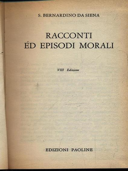 Racconti ed episodi morali - copertina