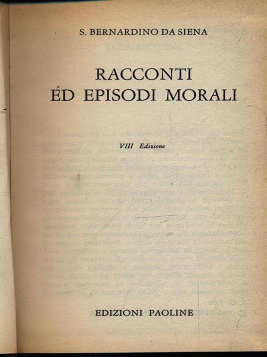 Racconti ed episodi morali - copertina