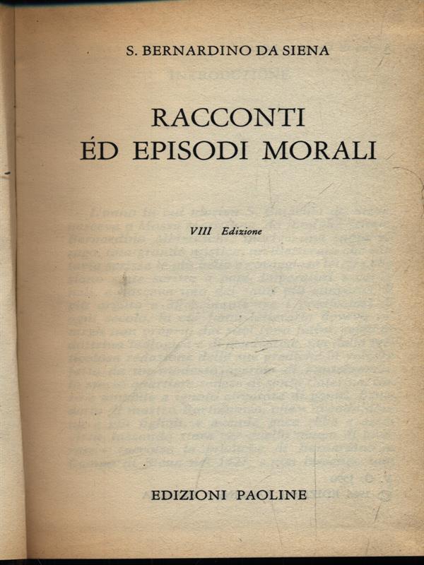 Racconti ed episodi morali