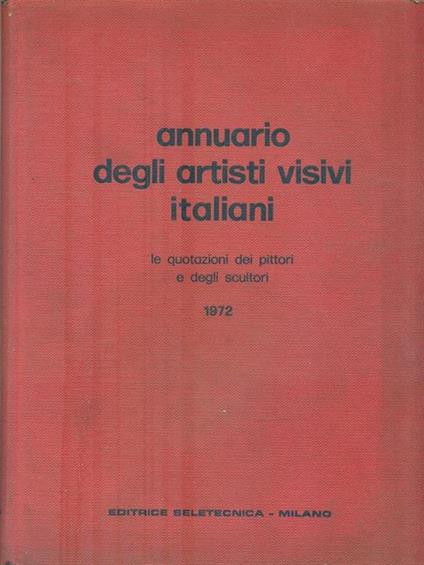 Annuario degli artisti visivi italiani 1972 - copertina