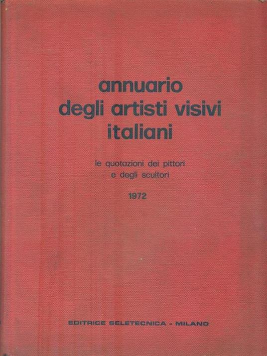 Annuario degli artisti visivi italiani 1972 - copertina