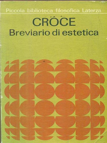 Breviario di estetica - Benedetto Croce - copertina