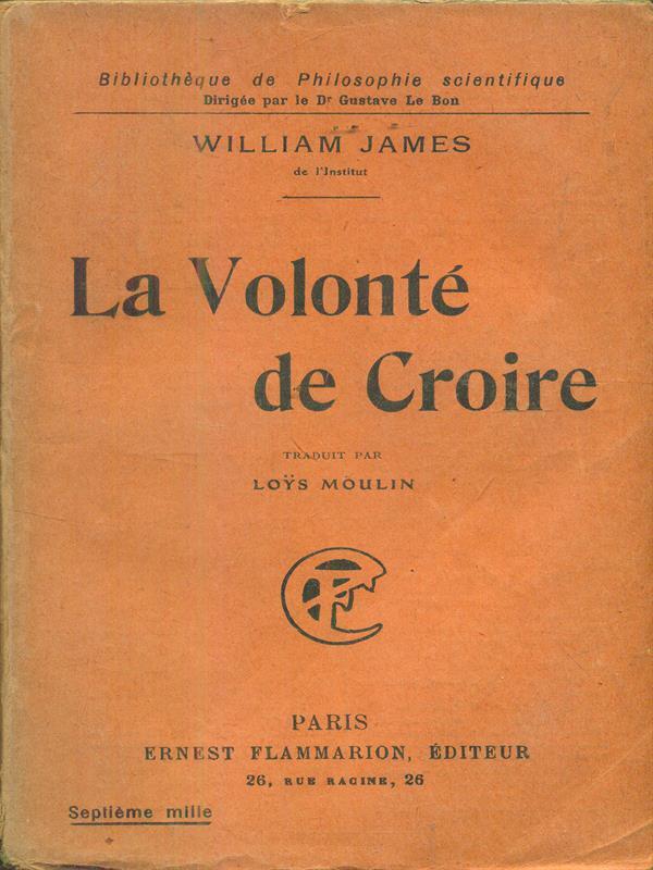 La Volontè de croire
