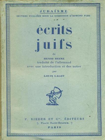   Ecrits juifs - Heinrich Heine - copertina