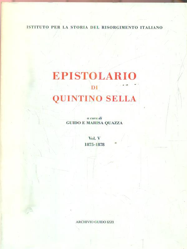 Epistolario (1875-1878)