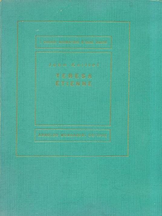 Teresa Etienne - John Knittel - copertina