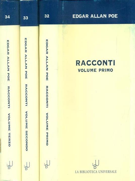 Racconti. 3 Volumi - Edgar Allan Poe - copertina