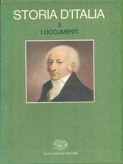   Storia d'Italia 5. I documenti - Ruggiero Romano - copertina