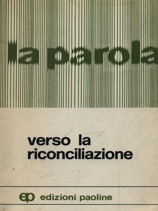 Verso la riconciliazione - copertina