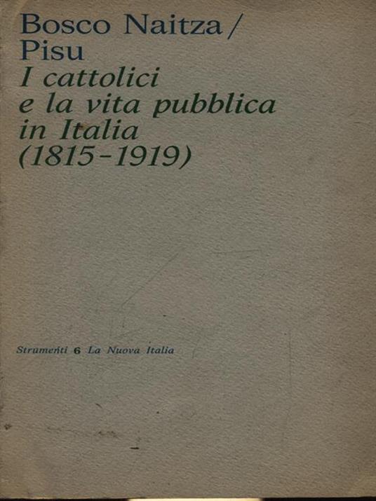 I cattolici e la vita pubblica in Italia - copertina