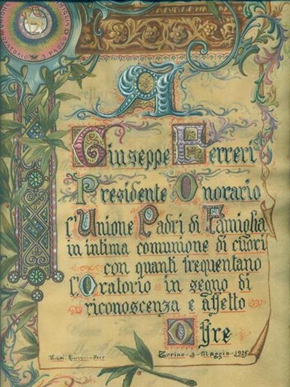   Giuseppe Ferretti. Unione Padri di Famiglia Oratorio S. Paolo. Opera Don Bosco - copertina