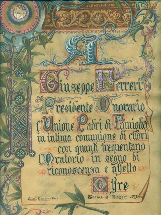   Giuseppe Ferretti. Unione Padri di Famiglia Oratorio S. Paolo. Opera Don Bosco - copertina