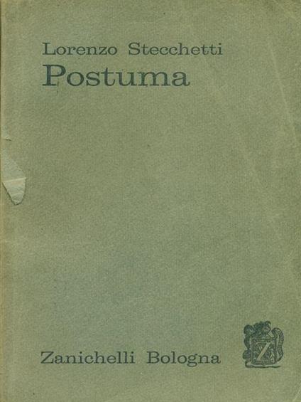 Postuma - Lorenzo Stecchetti - copertina