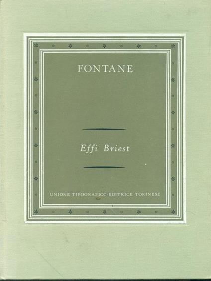   Effi Briest - Theodor Fontane - copertina