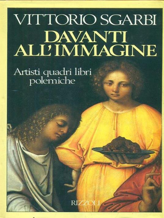 Davanti all'immagine - Vittorio Sgarbi - copertina