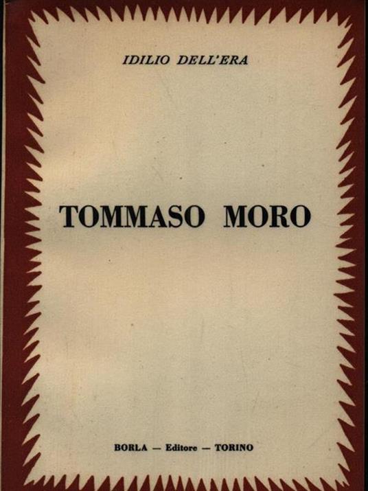 Tommaso Moro - Idilio Dell'Era - copertina